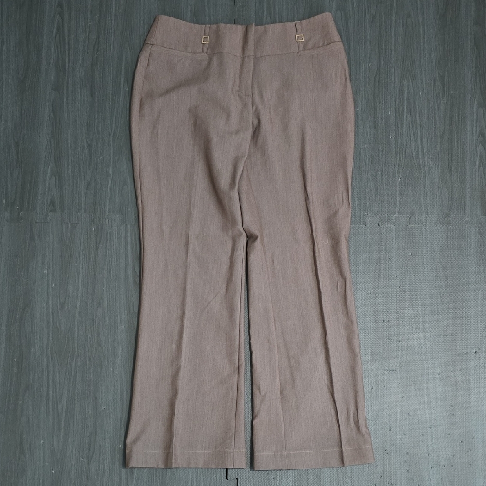Joe Benbasset Taupe Wide-Leg Trousers
